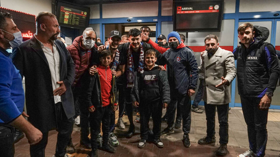 Trabzonspor'a coşkulu karşılama
