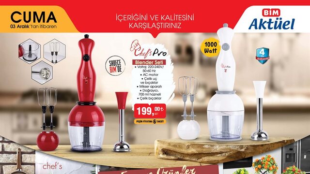 BİM 3 Aralık Aktüel Ürünler kataloğu!