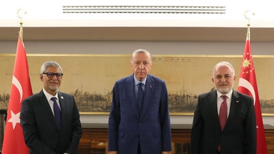 Cumhurbaşkanı Erdoğan Kızılay Başkanı'yla görüştü