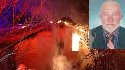 Engelli baba kızıyla kalıyordu! Kahreden yangın!