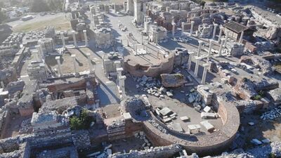 Roma İmparatoru Theodosius dönemi buluntularına ulaşıldı