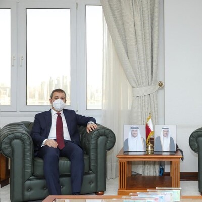 Kavcıoğlu, Katar Merkez Bankası Başkanı ile görüştü