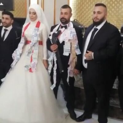 Damada düğünde pompalı tüfek taktılar!