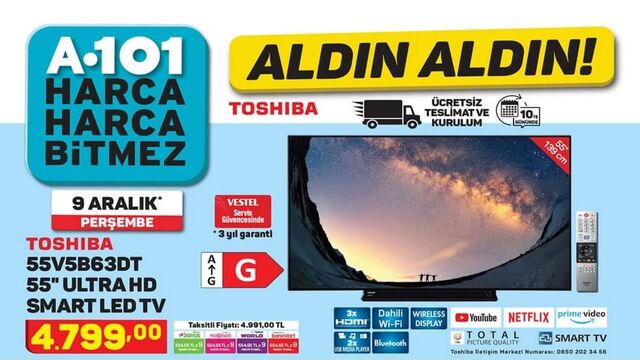 9 Aralık A101 haftanın indirimli ürünleri