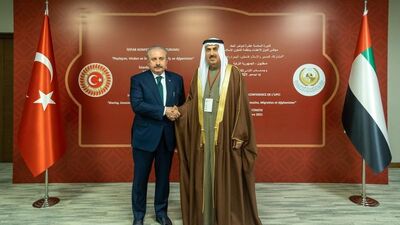 TBMM Başkanı Şentop, Ghobash ile görüştü