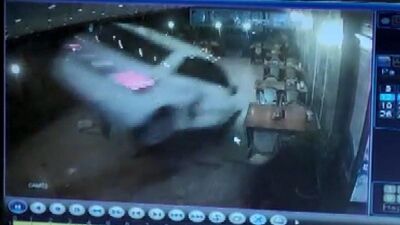 O anlar kamerada! Restorana daldı!