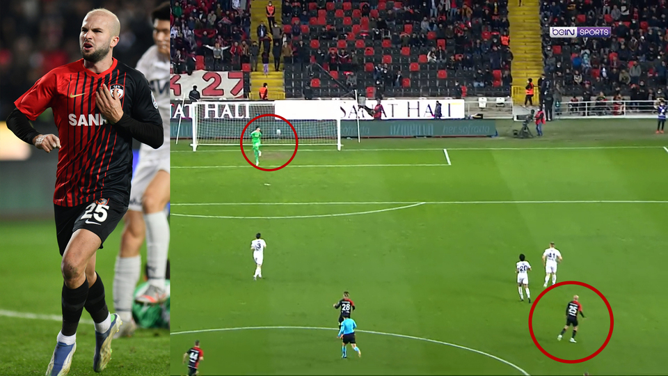 43 metreden avladı!