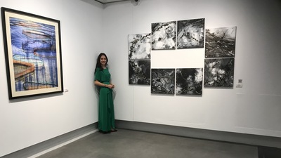 İlk kişisel sergisini açtı