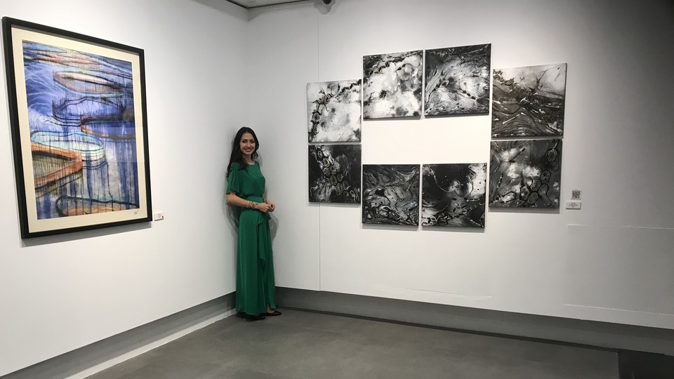 İlk kişisel sergisini açtı