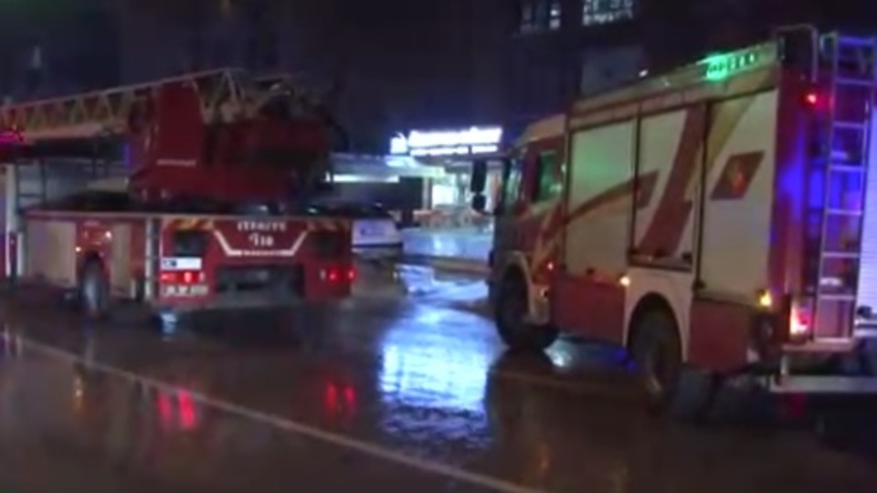 Ankara'da özel hastanede korkutan yangın