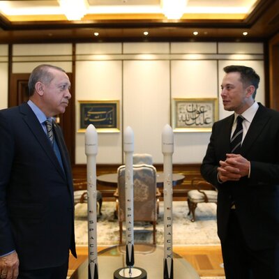 Cumhurbaşkanı Erdoğan, Elon Musk'la görüştü