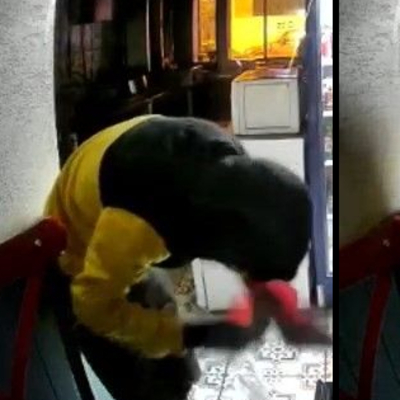 Önce Türk bayrağını öptü, sonra hırsızlık yaptı