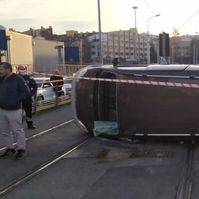 Bağcılar-Güngören tramvay hattına kaza engeli