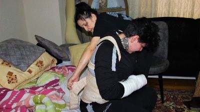 Kadın kuryeye maganda saldırısı!