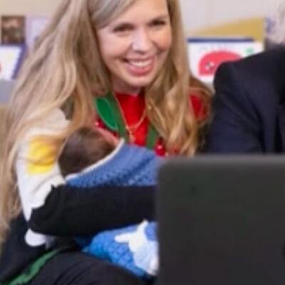 Johnson çiftinin aile pozu