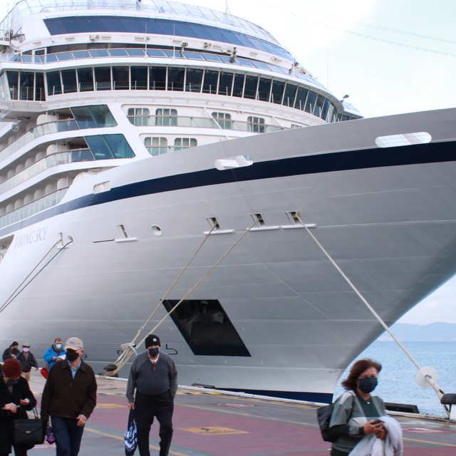 Yılın son kruvaziyeriyle 262 turist geldi
