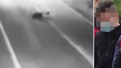 Feci kaza anı kamerada! Ölüme böyle gitti!