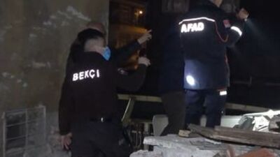 Kırıkkale'de metruk bina çöktü