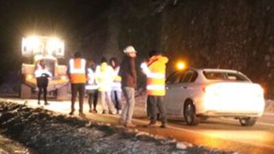 Zonguldak-Ankara kara yolunda heyelan