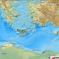 Yunanistan'da 5,5 büyüklüğünde deprem!