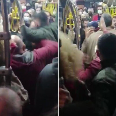 O anlar kamerada! İETT otobüsü ringe döndü!