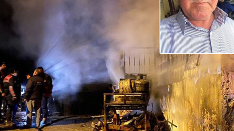 Eşini alevlerden kurtardı! Kahreden olay!