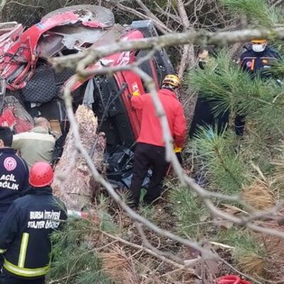 Feci kaza! 4 itfaiye personeli öldü