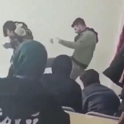 Öğrenciye degaj! Kick Boks gibi!