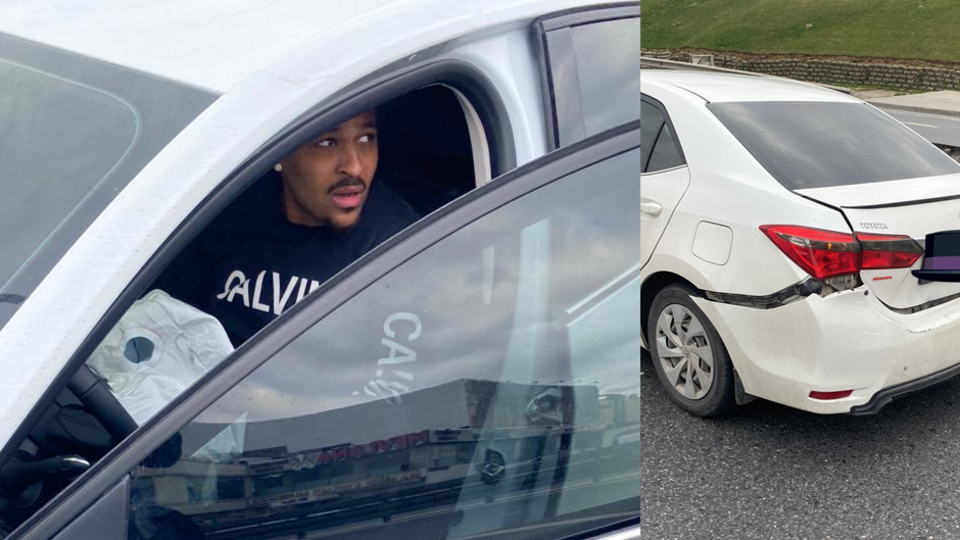 Marcao trafik kazası geçirdi