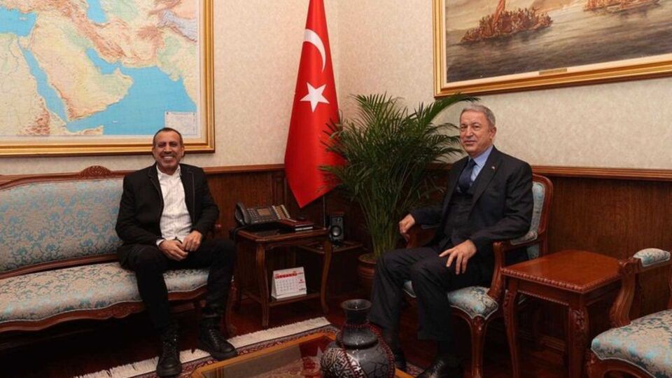 Milli Savunma Bakanı Akar ile Haluk Levent buluştu