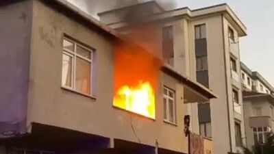 Ailesiyle kavga edip evi ateşe verdi