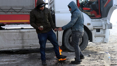 O kent dün gece dondu! -32'yi gördü!