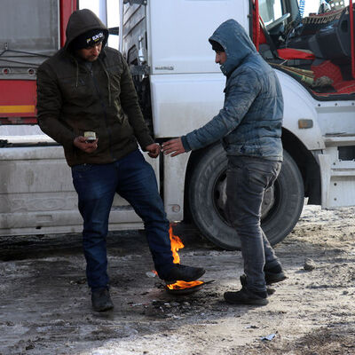O kent dün gece dondu! -32'yi gördü!