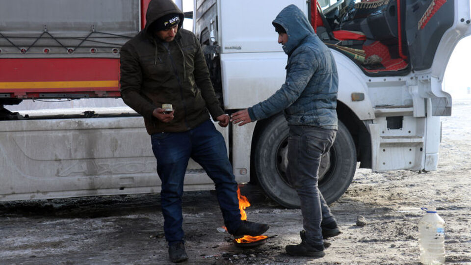 O kent dün gece dondu! -32'yi gördü!