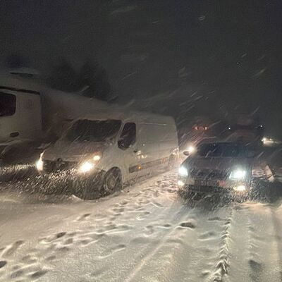 Gaziantep'te kar, çileye dönüştü