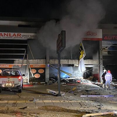 Ankara'da dükkânları küle çeviren patlama