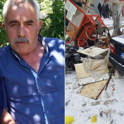 Yağan karı çekecekti! Dehşeti görüntüledi!