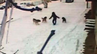 O anlar kamerada! Bir anda çevresi sarıldı! Nasıl kurtuldu?