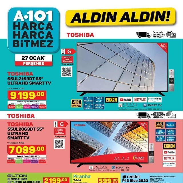A101 27 Ocak 2022 aktüel ürünler kataloğu