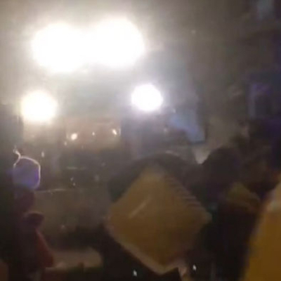 Ambulansa kepçe ile yetiştirildi!