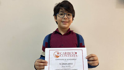 11 yaşındaki Ali Erdem, matematikte dünya birincisi oldu