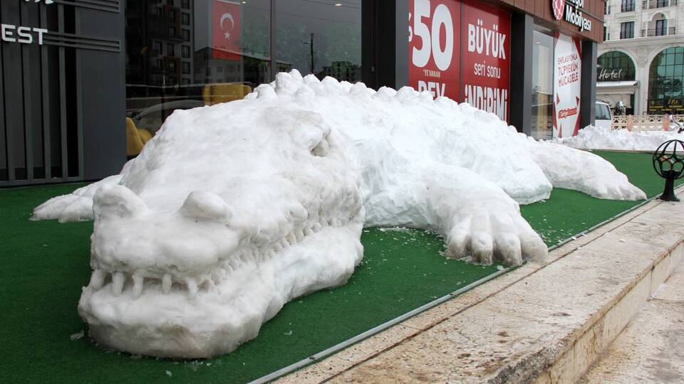 Yapımı 6 saat sürdü! 11 metre uzunluğunda...