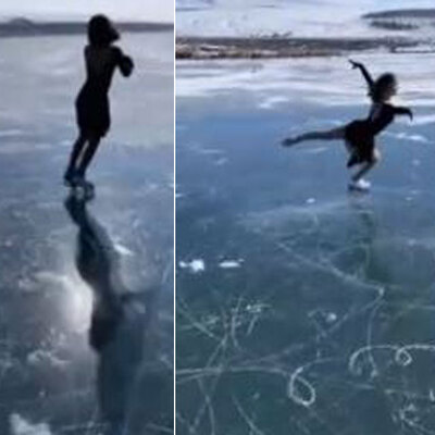 Sosyal medyayı salladı! Çıldır'da paten şov!