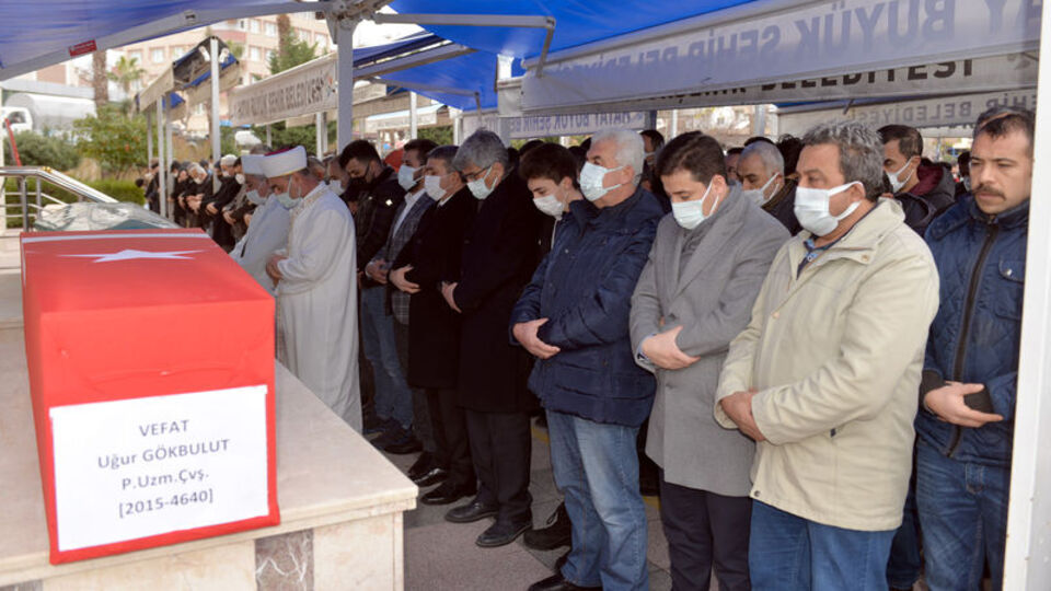 Uzman çavuş son yolculuğuna uğurlandı