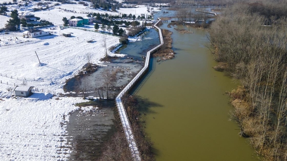 Kar yağışının ardından güzel görüntü