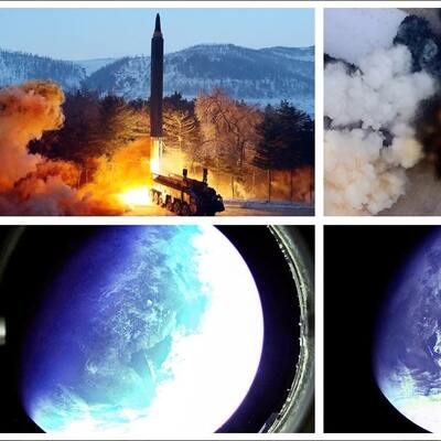 Kuzey Kore 'füze denemesi' fotoğrafları paylaştı!