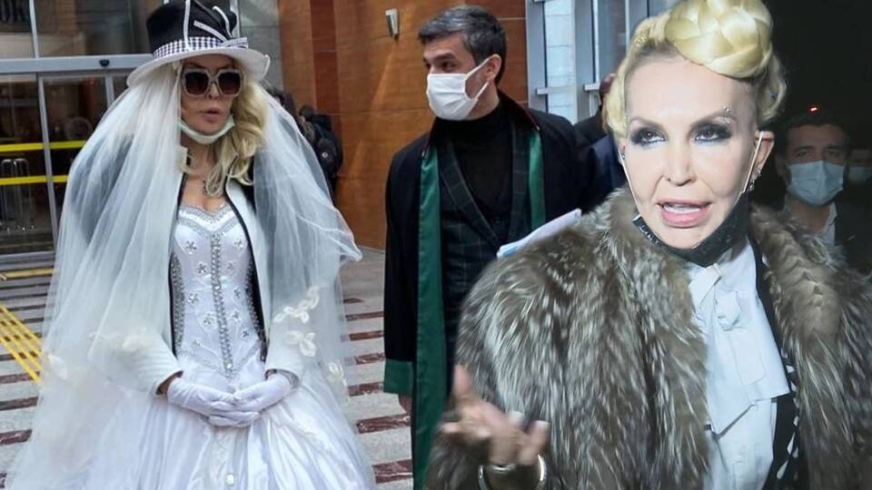 Mahkemeye gelinlikle geldi!