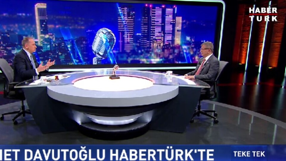 Davutoğlu Habertürk TV'de konuştu