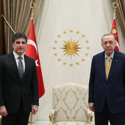 Cumhurbaşkanı Erdoğan, Irak Kürt Bölgesel Yönetimi Başkanı Barzani'yi kabul etti