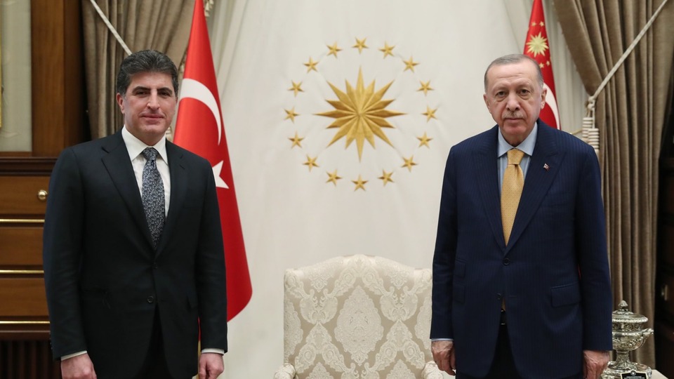 Cumhurbaşkanı Erdoğan, Irak Kürt Bölgesel Yönetimi Başkanı Barzani'yi kabul etti